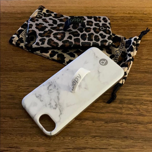 loopy case IPhone (2) leopard and white marble